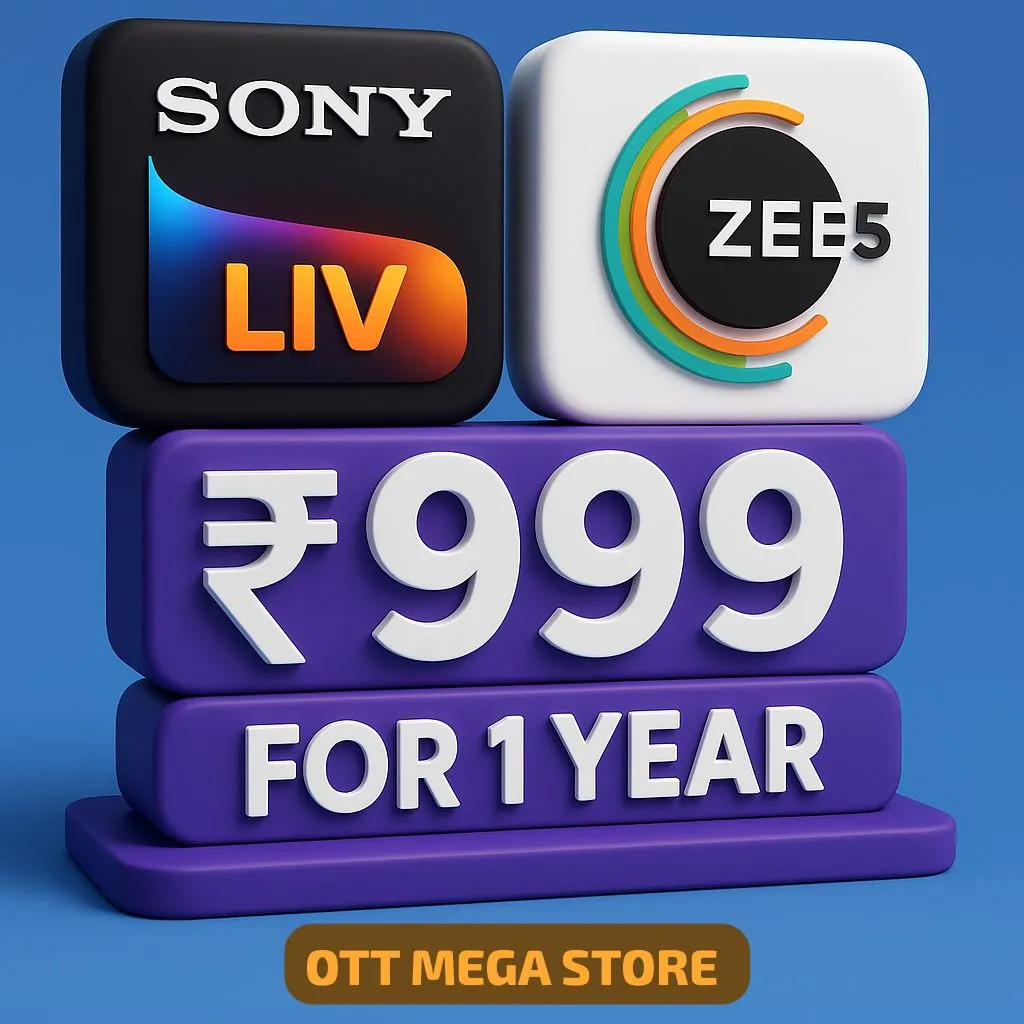 ZEE5 + SONYLIV Premium Combo at Just ₹999